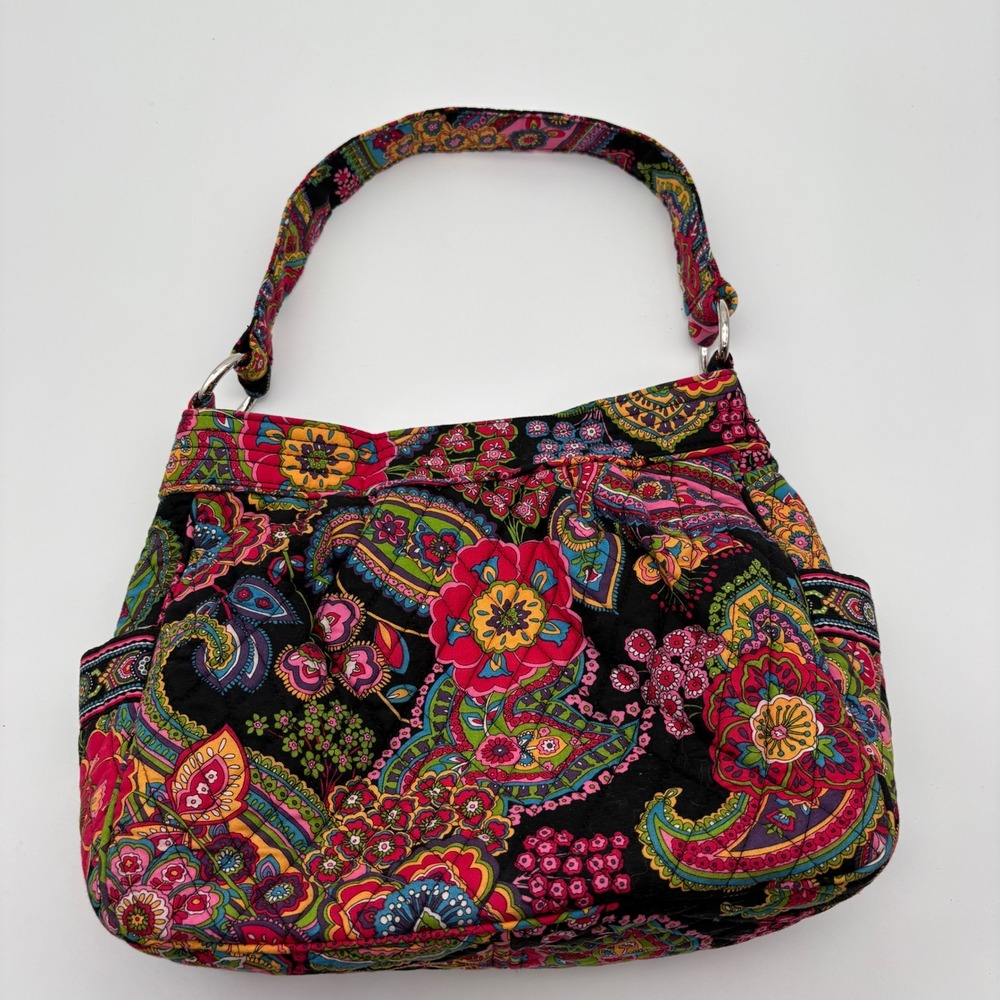 Vera Bradley Symphony In Hue Retired Paisley Reversible Tote shoulder bag - Picture 7 of 10